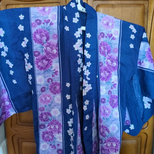 Yukata navy sakura pour - sakura,