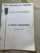 ANCIEN DOCUMENT MILITAIRE LA PROCÉDURE RADIOTELEPHONIQUE POSTE RADIO 