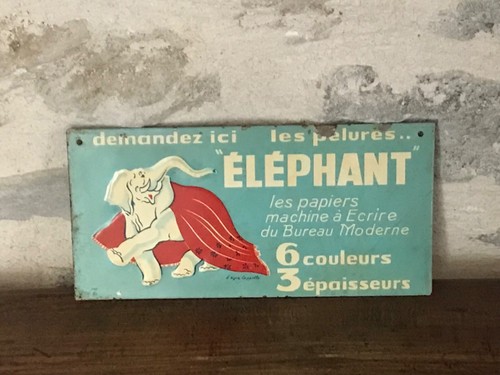 Ancienne plaque publicitaire