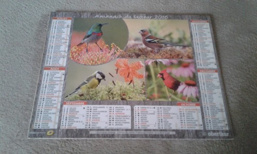 Calendrier almanach facteur - almanach, du