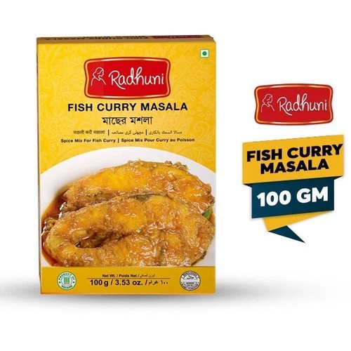 Radhuni fish curry masala kari - curry,