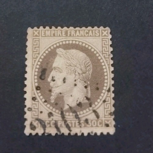 Timbre brun cote - timbre,