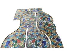 Magnifique série de 6 Vitraux