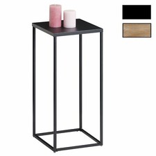 Table d'appoint carré sellette bout de canapé structure en métal