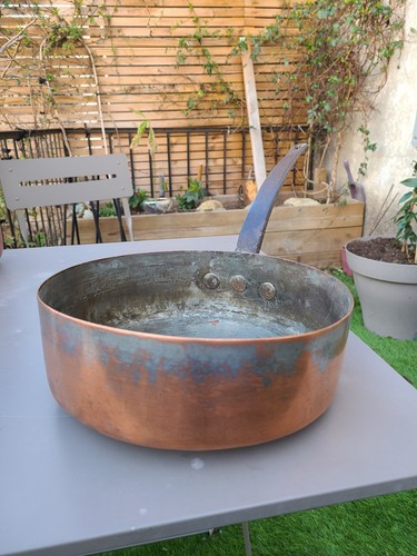 Ancienne casserole cuivre - ancienne, en
