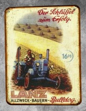 Plaque metal vintage tracteur - plaque,