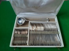 Ménagère CHRISTOFLE modèle DAX 37 pièces Ecrin d'origine TBE Métal Argenté