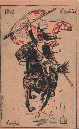 Cpa illustree militaria - illustree,
