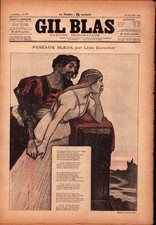 JOURNAL "GIL BLAS" N°3 du 19.01.1896 / BANQUET CREMAILLERE par Albert GUILLAUME