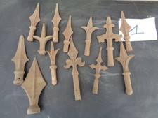  Ancien Fronton de Défense pour Portail Fer Forgé et Piques Fonte d'Art lot1