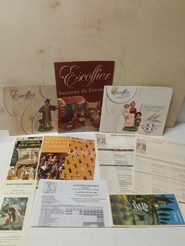 Lot catalogues santons - catalogues,