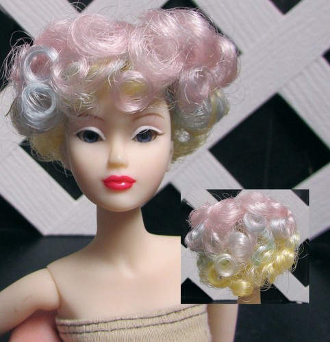 Monique doll wig rainbow - doll, "rainbow"