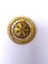 BROCHE RONDE OR DE TOLEDE -