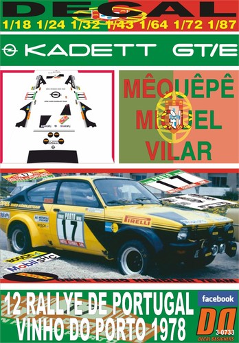 Decal opel kadett - decal,