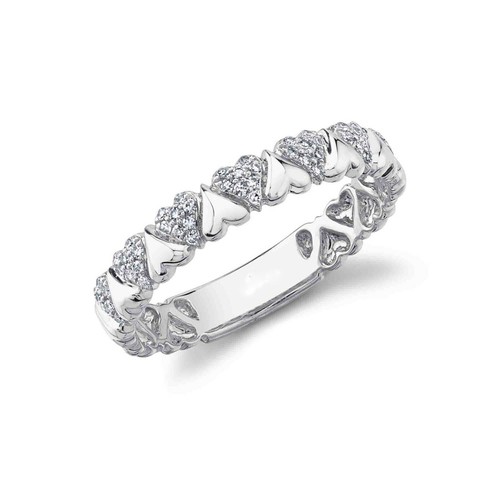 Forme coeur bague diamant - bague,