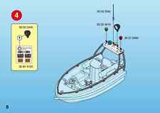 playmobil pièce détaché Bateau pompier/douanier  5263 4823
