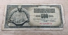Ancien billet de 500 dinars Yougoslavie