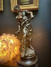 MOREAU Louis & François - " Le Fer " Belle Epreuve en Régule à patine brune 65cm