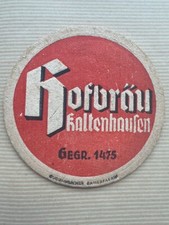 Couvercle de bière VK Uralt Hofbrau Kaltenhausen Brauerei Hallein Ostereich Austria 1945