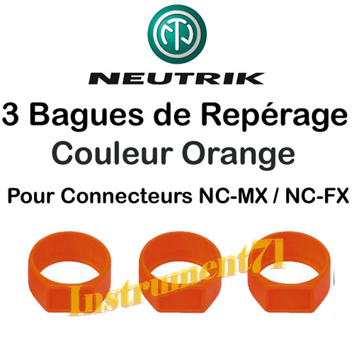 Anneaux couleur orange - 3,