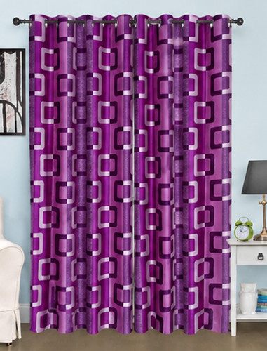 Rideaux violets faits la - faits, à