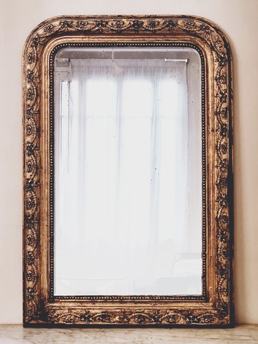 Miroir louis philippe ancien - miroir,