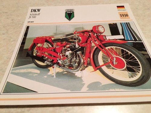 Carte moto dkw schüttoff - carte,