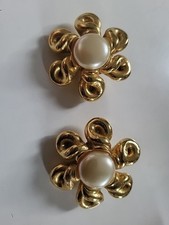 VINTAGE BOUCLES D 'OREILLES CLIPS JACKY DE G DORÉE