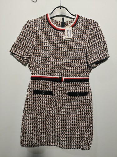 Robe maje noire blanche - maje,