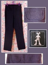 Pantalon taille 36 bleu indigo / gris JENNYFER en très bon état