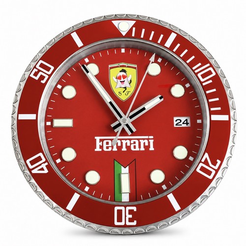 Horloge murale style ferrari - style,