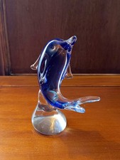 Sculpture de Dauphin en Verre