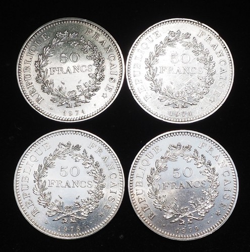 Pièces frs en argent - pièces, 50
