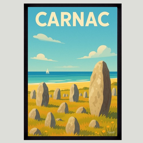 Affiche poster mural - poster, carnac