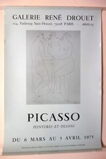 AFFICHE EXPO PICASSO LA GALERIE DROUET