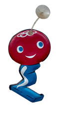 SCHUSS Plastique Souple Mascotte des JEUX OLYMPIQUES de 1968 à GRENOBLE JO 68