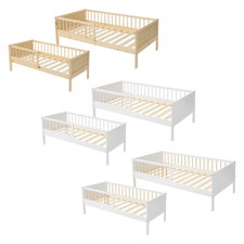 Lit pour enfants en bois de pin avec ou sans matelas couleur et taille à choisir