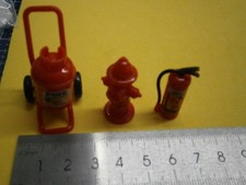 3 pièces Mini Extincteur Set, Idéal pour Décorations de Modèles de Pompiers