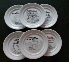 6 assiettes porcelaine