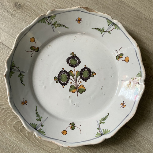 Ancienne assiette faience - ancienne,