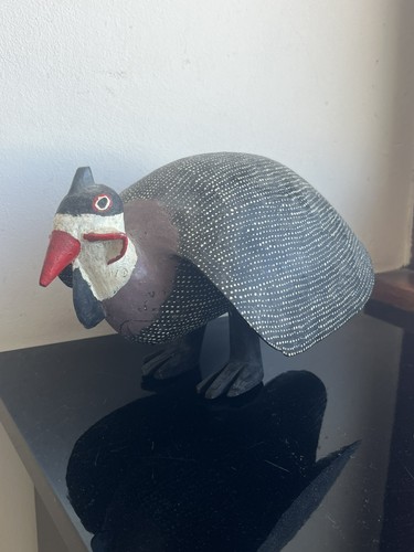 Sculpture pintade africaine - sculpture,
