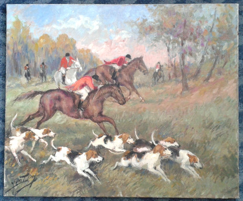 Chasse courre belle - ", à