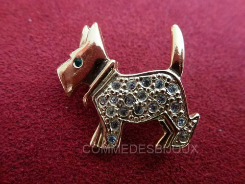Broche vintage scottie - vintage, chien
