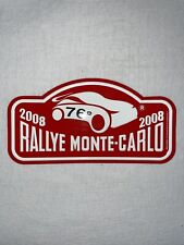 Plaque Rallye Monaco