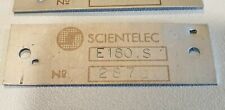 Original metal logo SCIENTELEC EOLE E 180.S vintage enceinte occasion