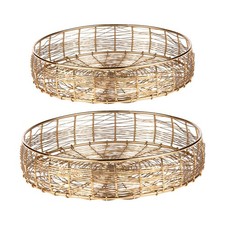 Set de 2 corbeilles filaire