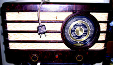 ANCIEN POSTE RADIO TSF PHILIPS A LAMPES-470A29-BAKÉLITE-ANNÉES 38-40-A REVISER