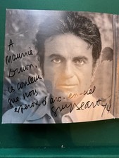 Guy Beart Dédicacé Couleur Du Temps À Maurice Druon Académicien