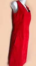 Robe rouge en daim ZAPA, taille L, TBE