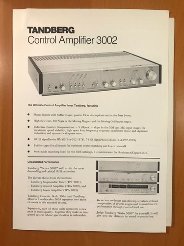 Original tandberg 3002 control - tandberg,